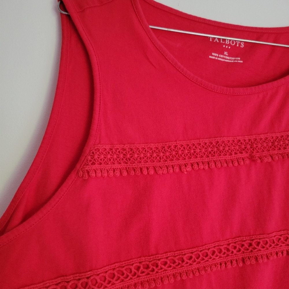Talbots Red Sleeveless Women's Top - Picture 4 of 6